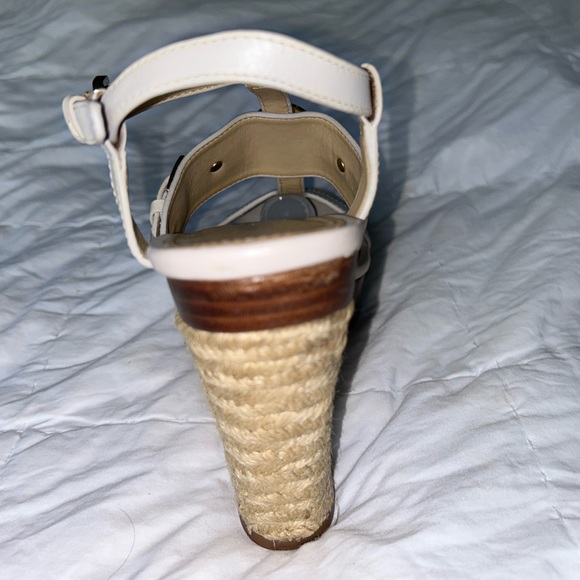 Michael Kors - Mackenzie Wedge Sandal eggshell white size 7.5 Open Toe platform - Picture 4 of 15